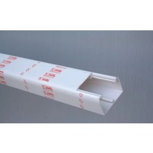 Burası Toptancı Geliştirilebilir Dlp 50 x 80 mm Kanal - Beyaz