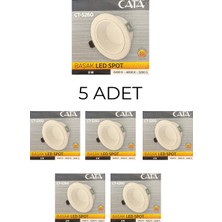 Cata CT-5260 Başak LED Spot 8W 3 Renk- 5’li Paket
