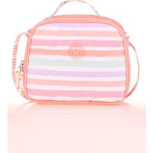 Kaukko Double Stripe Beslenme Çantası Salmon K9041