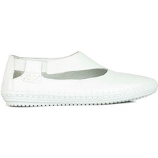 Fitbas 625044 468 Kadın Beyaz Deri Günlük Büyük Numara Ayakkabı