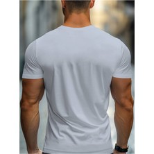 Print Erkek Modası Yaz Kısa Kollu Spor T-Shirt, Rahat ve Çok Yönlü