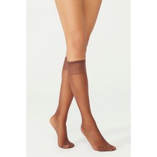 Penti Fıt 15 Pantolon Çorabı Dizaltı Çorap Mürdüm