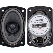 Magıcvoıce MV-HS02 3x4 7.5X10 cm 8 Ohm Max 100 Watt Oval Oto Hoparlör