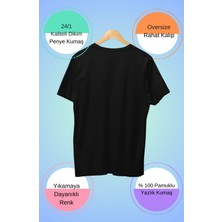 Fuddy Moda Oversize V3 Solo Leveling Ex5 Sırt Baskılı T-Shirt, Unisex Anime Baskılı Tişört