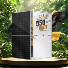 Sistem Solar 550W Watt Güneş Paneli Monokristal 144 Hücre Solar Panel