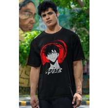 Fuddy Moda Oversize Arise Anime Baskılı T-Shirt, Unisex Solo Leveling Baskılı Tişört