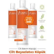 Aizen Whitening Skin Foam 3'lü Paket - Cilt Beyazlatmaya Yardımcı Köpük