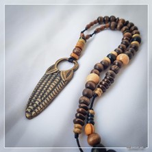 Z Jewelry Art Goda Maka - El Yapımı Etnik Otantik Bohem Kadın Erkek Mısır Kolye