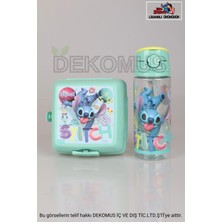 Stitch Lisanslı Stıtch 500 ml Matara ve 2 Katlı Beslenme Kabı Yemek Seti