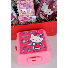 Hello Kitty Dekomus Ile Özel Kutulu Lisanslı Hello Kıtty Matara ve Beslenme Kabı Ile Kırtasiye Okul Seti