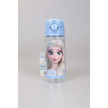 Elsa Dekomus Lisanslı "mavi Karlar Ülkesi Elsa Frozen Koleksiyonu "beslenme Kabı ve 500 ml Trıtan Matara Okul/kırtasiye Seti