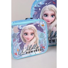 Elsa Yeni Sezon Lisanslı Elsa Frozen Anaokul Çantası,beslenme Çantası ve 2 Katlı Beslenme Kabı Seti