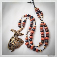 Z Jewelry Art Sagaba - El Yapımı Etnik Otantik Bohem Kadın Erkek Unisex Kolye