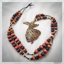 Z Jewelry Art Sagaba - El Yapımı Etnik Otantik Bohem Kadın Erkek Unisex Kolye