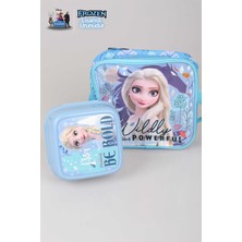 Elsa Cool Gırl Lisanslı Frozen Elsa Beslenme Çantası ve Beslenme Kutusu Yemek Seti