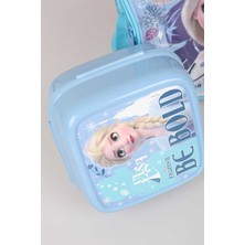 Elsa Cool Gırl Lisanslı Frozen Elsa Beslenme Çantası ve Beslenme Kutusu Yemek Seti