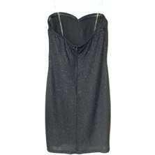 Cylsstore Kadın Siyah Elbise Tül Detaylı Şık Elbise