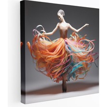 Painted Anarchy Kurdele Serenat Balerin Kanvas Tablo - Balerin, Kanvas Tablo, Dijital Sanat Eseri, Gerçeküstü, 30X30