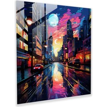 Painted Anarchy Dünyanın En Güzel Manzaraları Cam Baskı - Dünyanın En Güzel Manzaraları, Duvar Dekorasyonu, Cam Duvar Sanatı, Modern Sanat, 30X30