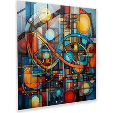 Painted Anarchy Girift Hukuk Sistemi Cam Baskı - Hukuk, Girift, Cam Duvar Sanatı, Ev Dekorasyonu, 30X30