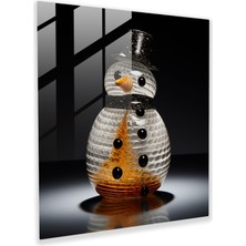 Painted Anarchy Kardan Adam Cam Duvar Sanatı - Kardan Adam, Cam Duvar Sanatı, Modern Sanat, Cam Sanatı, 30X30