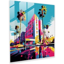 Painted Anarchy Pop Art Otel Cam Baskı - Otel, Cam Sanatı, Cam Duvar Sanatı, Ev Dekorasyonu, 30X30