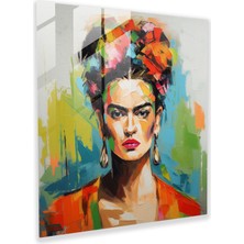 Painted Anarchy Soyut Frida Kahlo Cam Baskı - Frida Kahlo, Dayanıklılık, Ev Dekorasyonu, Modern Sanat, 30X30