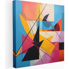 Painted Anarchy Kanvas Tablo - Geometrik Kesişmeler, 30X30