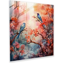 Painted Anarchy Uyumlu Avian Oasis Cam Baskı Ev ​​dekorasyonu, 30X30