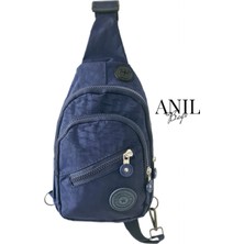 Anıl Bags Unisex Krinkıl Su Geçirmez Çanta, Çapraz Askılı Omuz ve Göğüs Çantası, Bodybag