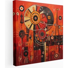 Painted Anarchy Kızılderili Sembolleri Kanvas Tablo - Kızılderili, Geometrik Desenler, Semboller, Kanvas Tablo, 30X30