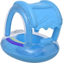 Şişme Gölgelikli Bebe Flotörü Bebek Simiti Baby Float Oturaklı Bebek Simidi