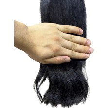 Halit Can HairKing Halit Can Hairking 55cm Doğal Renk (Koyu Kestane),  100adet, 50gr ,Mikro Kaynak [100% Gerçek Insan Saçı]