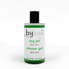 Bybali 50 Adet Aloe Vera Duş Jeli Shower Gel Standart Otel Tipi Mini 30 ml Şişe Tek Kullanımlık