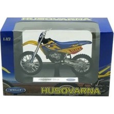 Shem Welly 1:18 Husqvarna CR125 Motosiklet Bisiklet Modeli Oyuncak Kutuda Yeni