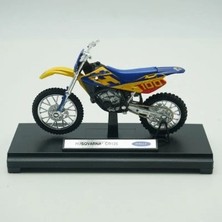 Shem Welly 1:18 Husqvarna CR125 Motosiklet Bisiklet Modeli Oyuncak Kutuda Yeni