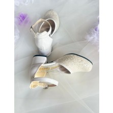 Gala Stil Gala Arkası Düz Önü Simli Topuklu Çocuk Ayk