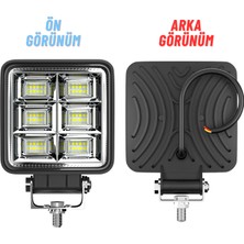 Dekohop Off Road Geniş Açı 4 Inç 48 LED 144 Watt  Iş Makinesi Kamyon Traktör Projektör Çalışma Sis Lambası