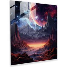 Painted Anarchy Kozmik Senfoni Cam Duvar Tablosu, 30X30