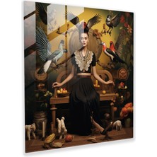 Painted Anarchy Dönüşümün Yolculuğu Cam Baskı - Frida Kahlo'dan Esinlendik - Frida Kahlo, Sembolik, Çağrıştırıcı, Yolculuk, 30X30