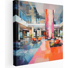 Painted Anarchy Çağdaş Soyut Resim Kanvas Tablo - Otel, Otel Teması, Kanvas Tablo, Ev Dekorasyonu, 30X30