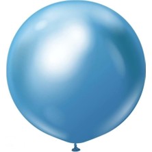 Organizasyon Pazarı 18 Inç Krom Mavi Renk 45 Cm Jumbo Balon