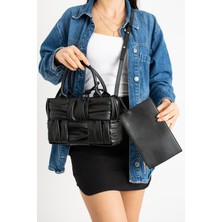 Galb Leather Bottega Veneta Model El Örgüsü Özel Aksesuarlı Premium Kadın Omuz Çantası