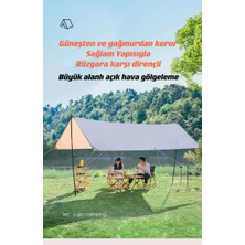 Shufa Glamping 500*300CM Tarp Güneş ve Rüzgar Koruma Tentesi