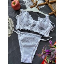 Dantel By Mls Dantel Vintage Birde Bralet Takımı