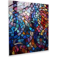 Painted Anarchy Bohem Vitray Baskı - Bohem, Karmaşık Desenler, Bohem, Cam Duvar Sanatı, 30X30