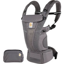 Ergobaby Omni Breeze SoftFlex Mesh , 0-4 Yaş , 4 Taşıma Pozisyonlu Ergonomik Kanguru , Yeni Doğan ve Küçük Çocuklar için (Graphite Grey)