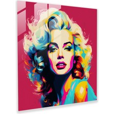 Painted Anarchy Dope Pop Kültürü Cam Baskı - Uyuşturucu, Uyuşturucu, Ev Dekorasyonu, Cam Duvar Sanatı, 30X30