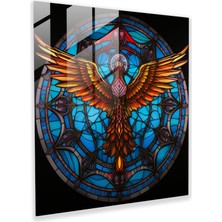 Painted Anarchy Hermes Vitray Baskı - Hermes, Vitray Tasarımı, Cam Duvar Sanatı, Cam Sanatı, 30X30