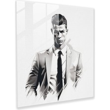 Painted Anarchy Cristiano Ronaldo Duvar Dekorasyonu - Cristiano Ronaldo, Cristiano Ronaldo, Cam Tablo, Cam Baskı, 30X30